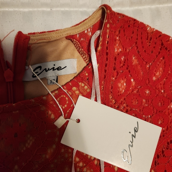 Red lace dress NWT - Picture 3 of 5